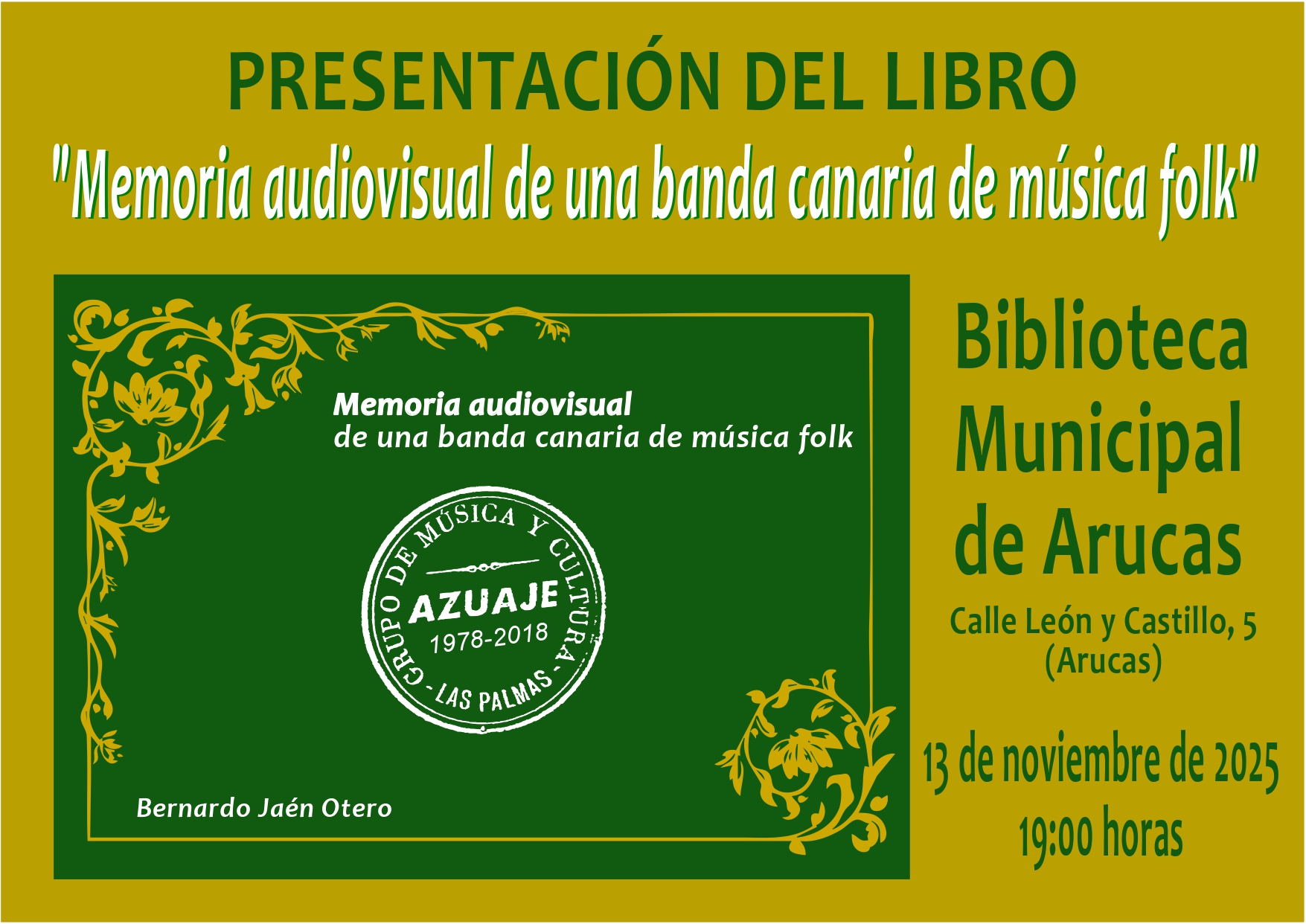 Imagen de PRESENTACIÓN DEL LIBRO ´MEMORIA...