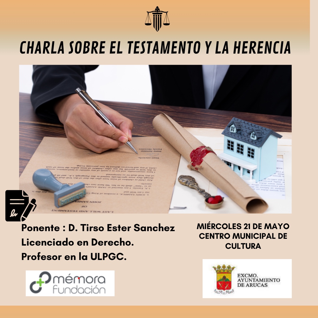 Imagen de CHARLA SOBRE EL TESTAMENTO Y LA...