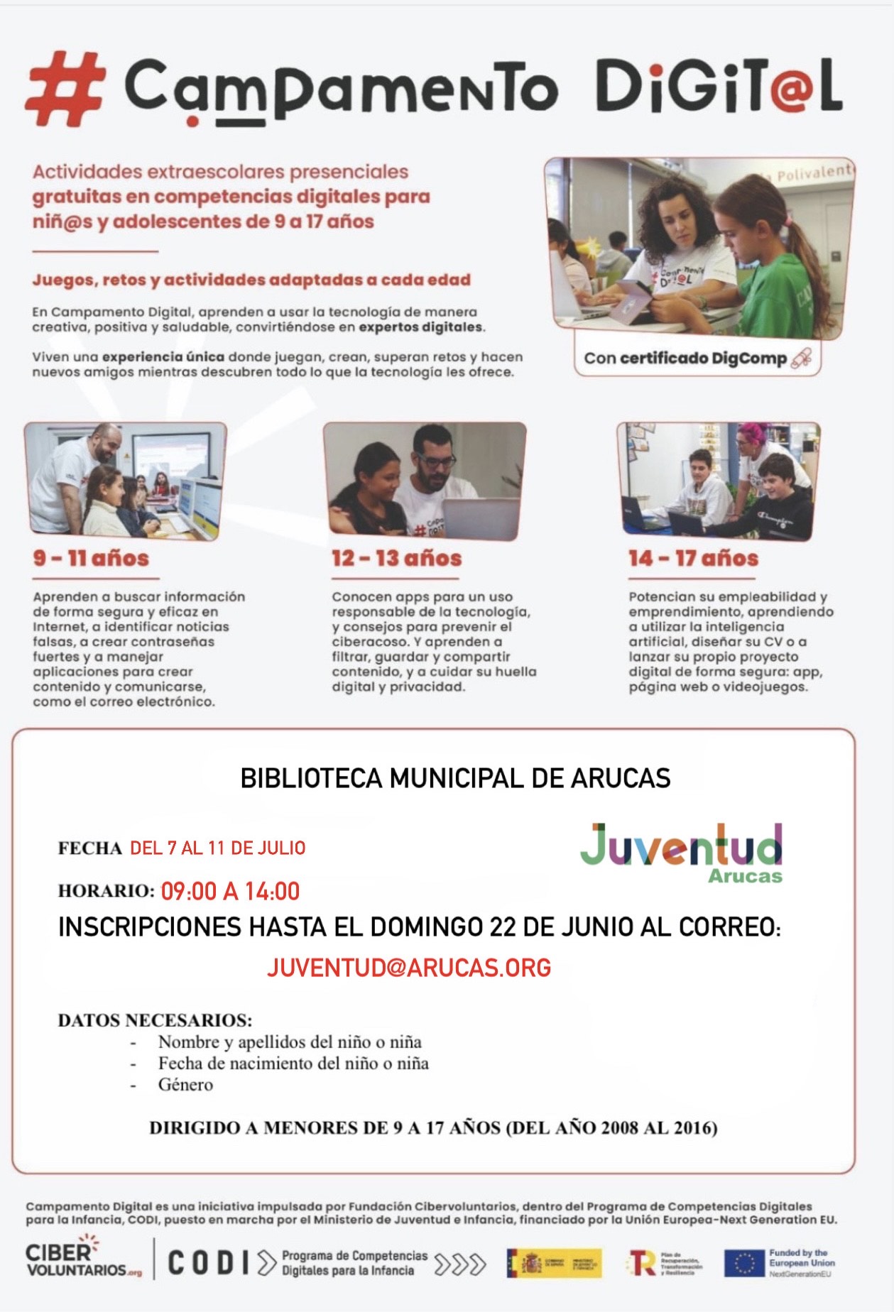 Imagen de CAMPAMENTO DIGITAL PARA JÓVENES