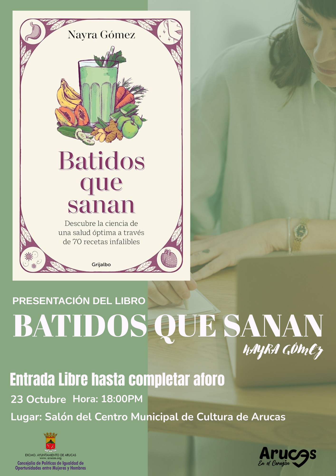 PRESENTACIÓN DEL LIBRO ´BATIDOS QUE SANAN´DE NAYRA GÓMEZ PÉREZ
