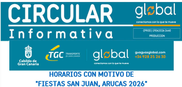 Imagen de NOTA INFORMATIVA - La compañía GLOBAL intensifica su servicio para las Fiestas de San Juan