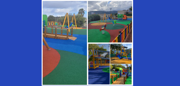 Los parques infantiles de la urbanización de la Guitarrilla y del Trapiche, rehabilitados