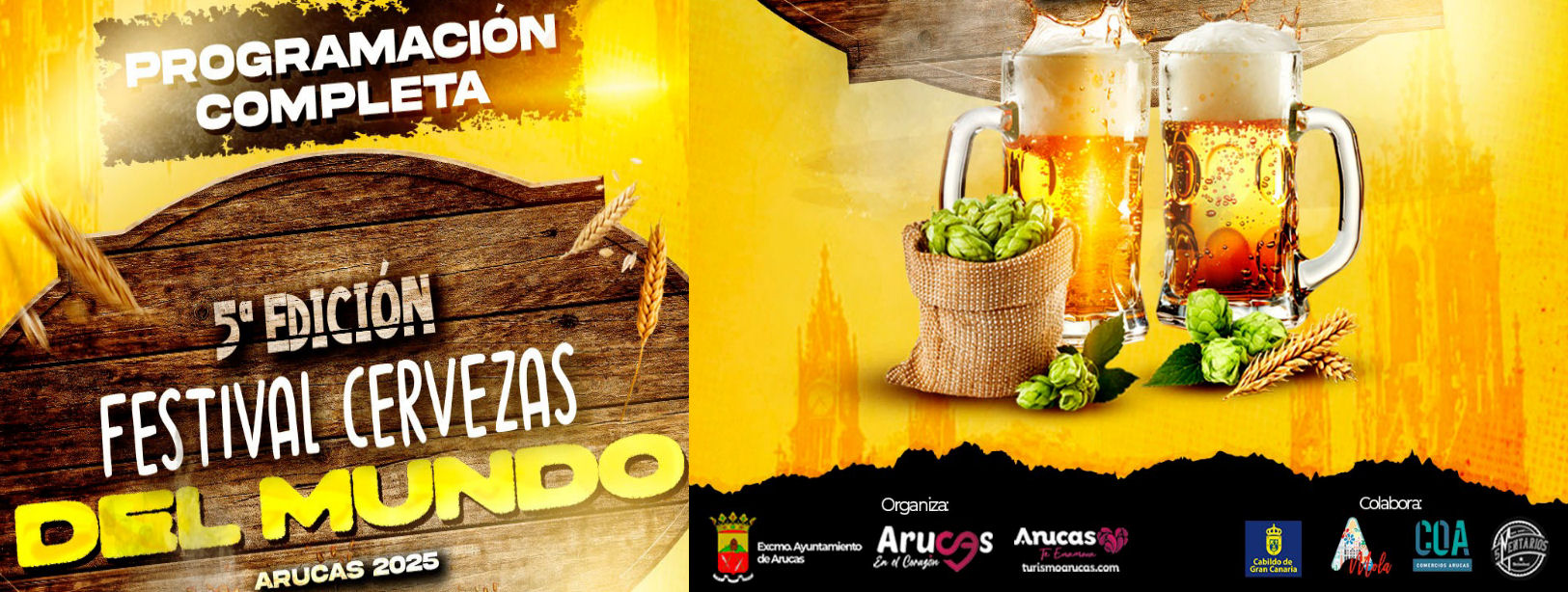 5ª EDICIÓN DEL FESTIVAL DE CERVEZAS DEL MUNDO ARUCAS 2025