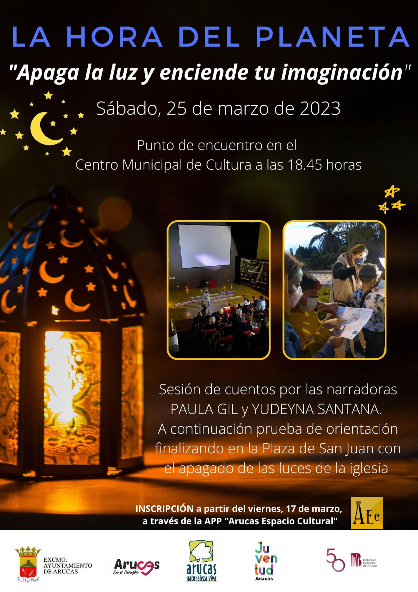 LA HORA DEL PLANETA ´APAGA LA LUZ Y ENCIENDE TU IMAGINACIÓN´