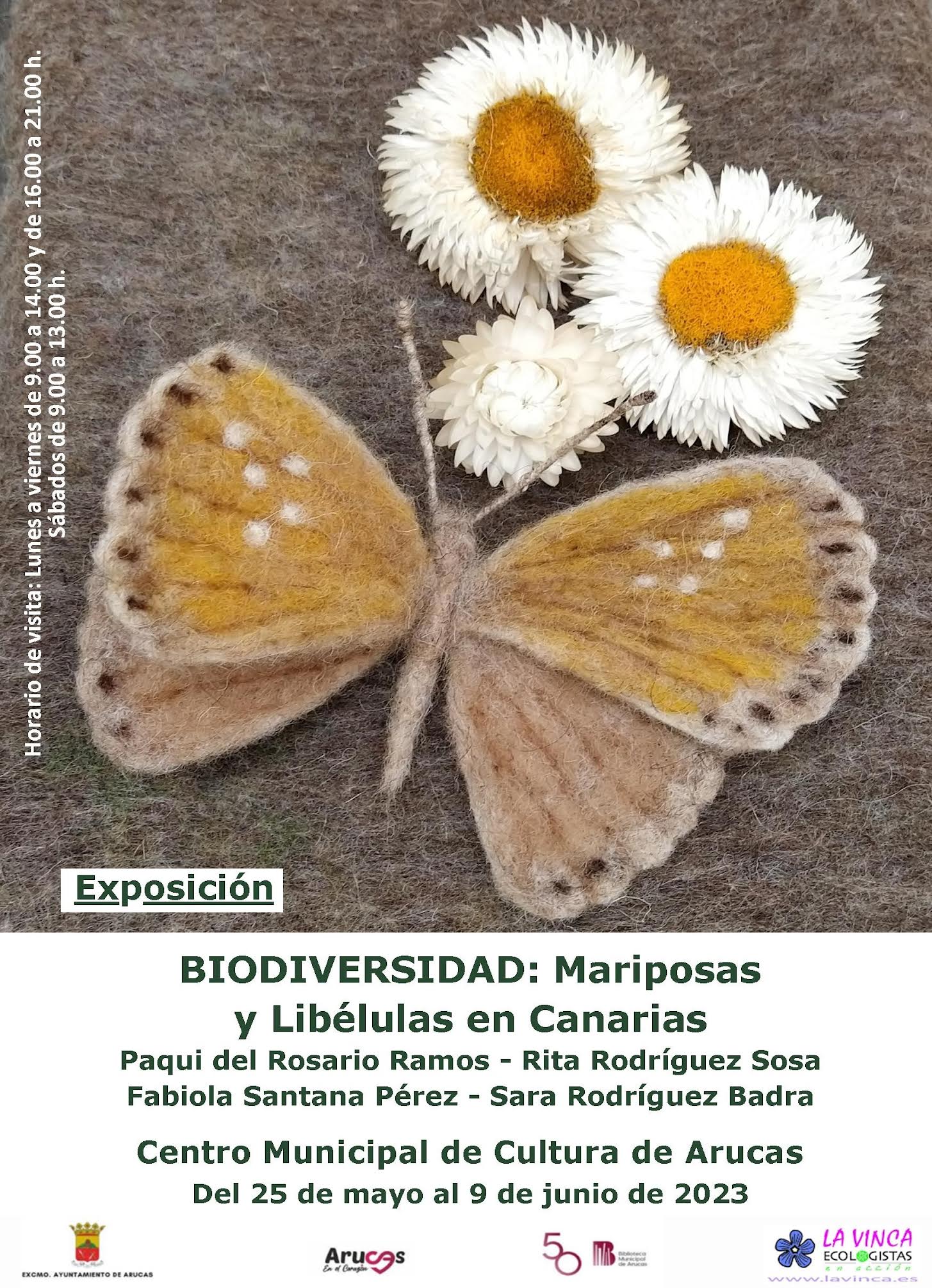 EXPOSICIÓN BIODIVERSIDAD: MARIPOSAS Y LIBÉLULAS EN CANARIAS