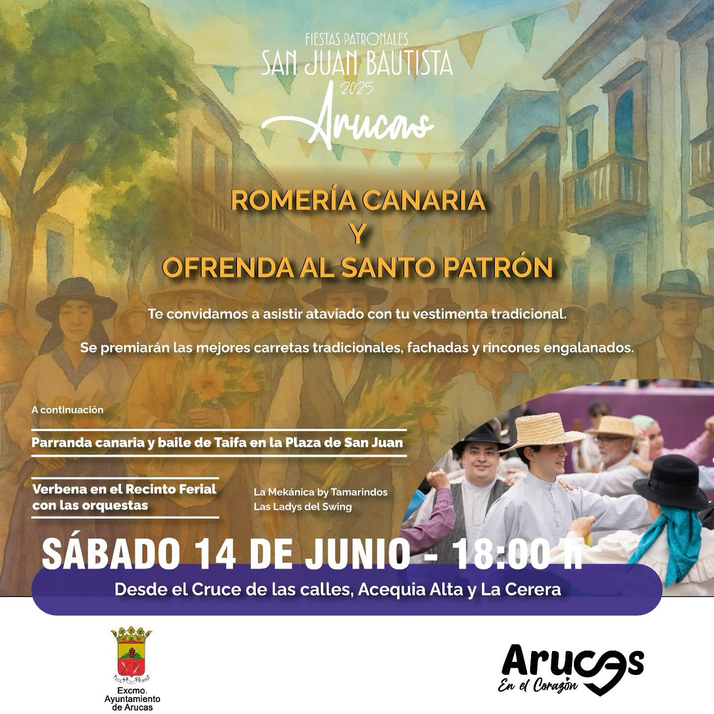 Imagen de ROMERÍA CANARIA Y OFRENDA AL SANTO...