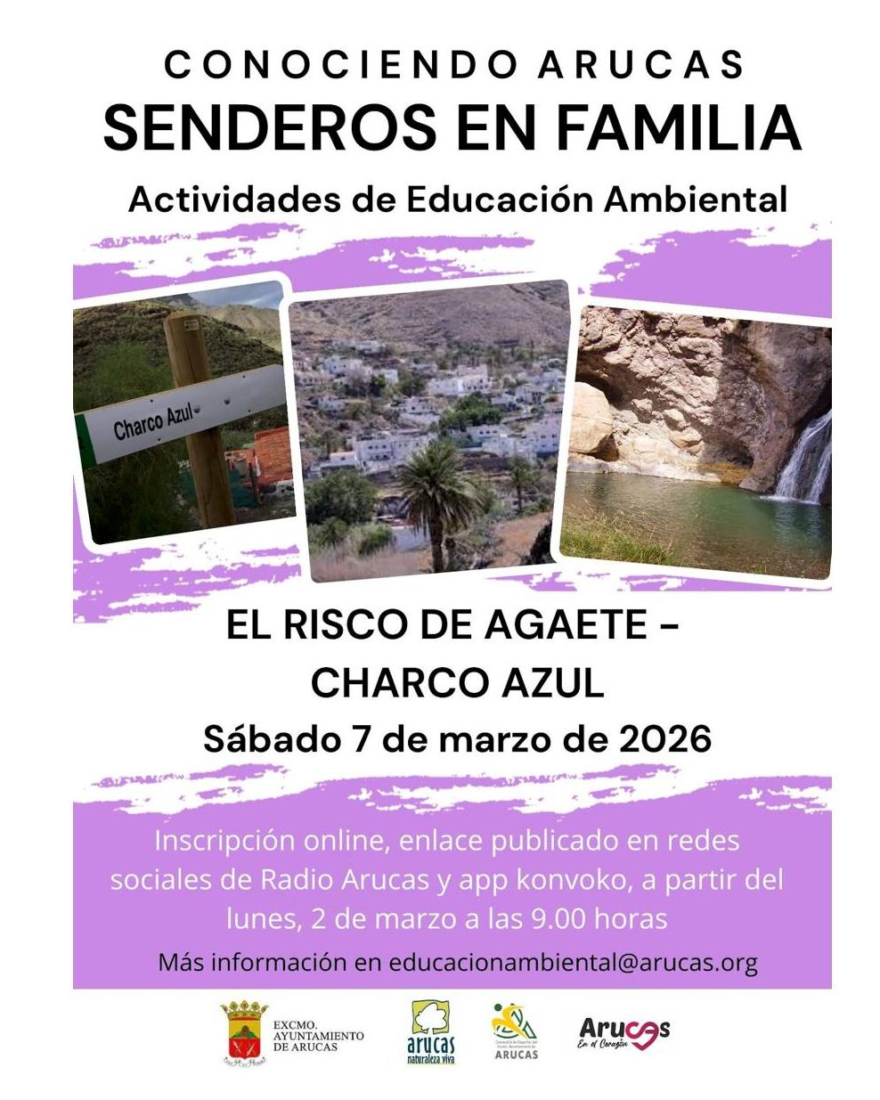 SENDEROS EN FAMILIA: EL RISCO DE AGAETE - CHARCO AZUL