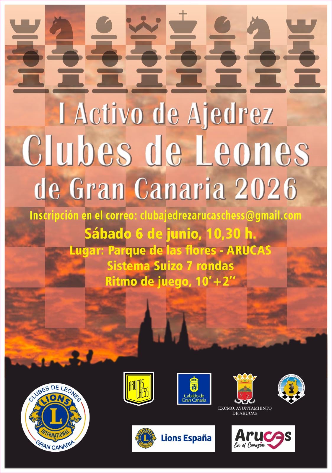 I ACTIVO DE AJEDREZ CLUBES DE LEONES DE GRAN CANARIA 2026