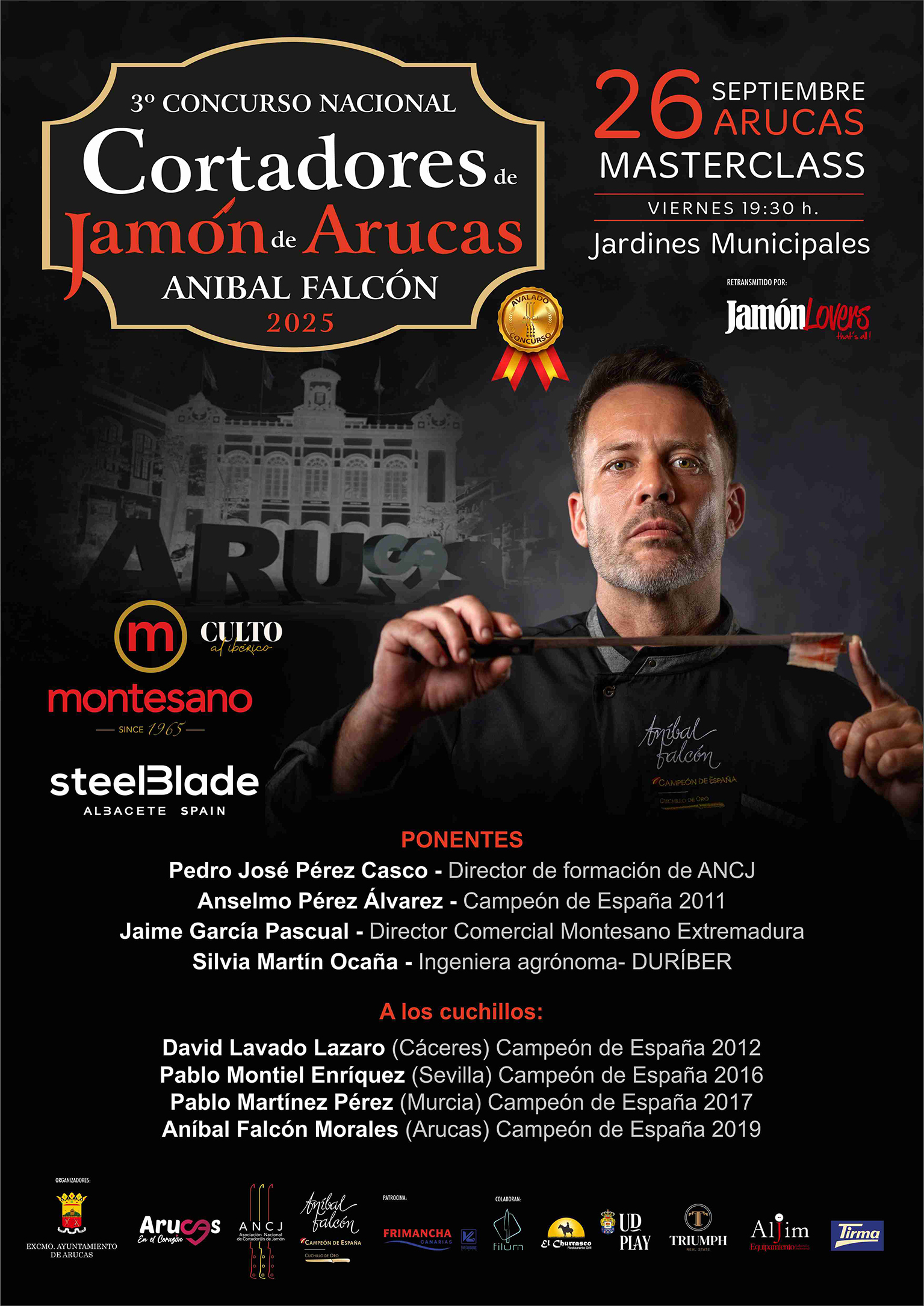 3º CONCURSO NACIONAL CORTADORES DE JAMÓN DE ARUCAS ANIBAL FALCÓN