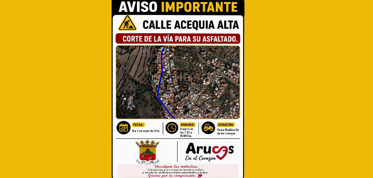 Imagen de Corte de la calle Acequia Alta en...