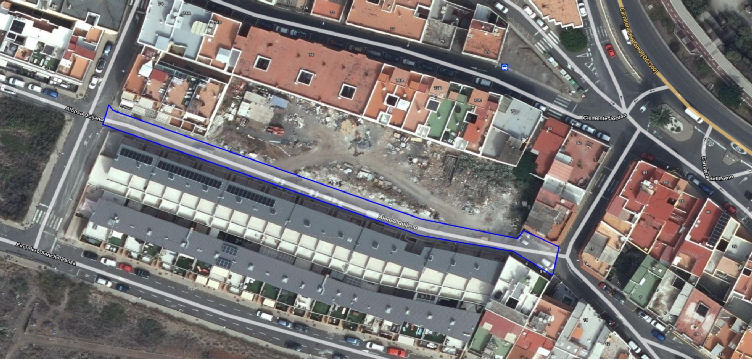 Imagen de Corte total en la calle Alonso Quijano...