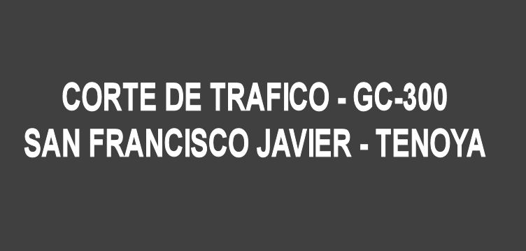Imagen de Corte temporal de tráfico en la GC-300 