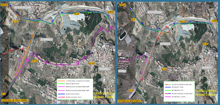 Las obras de la IV fase de la circunvalación obligan a cortes de tráfico en Arucas