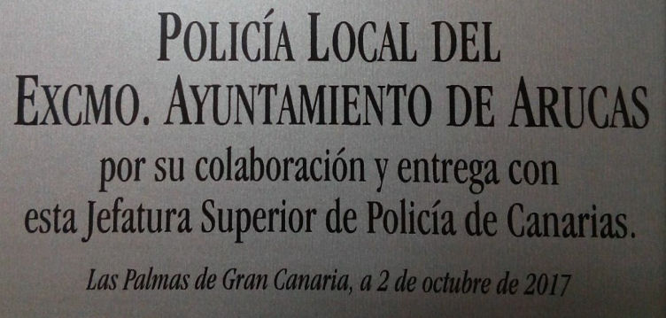 
												Imagen de La Policía Local de Arucas recibe un...