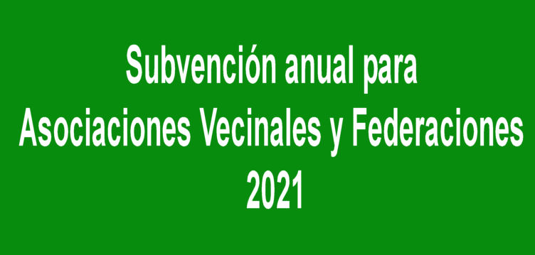 Arucas abre la subvención anual para Asociaciones Vecinales y Federaciones 2021