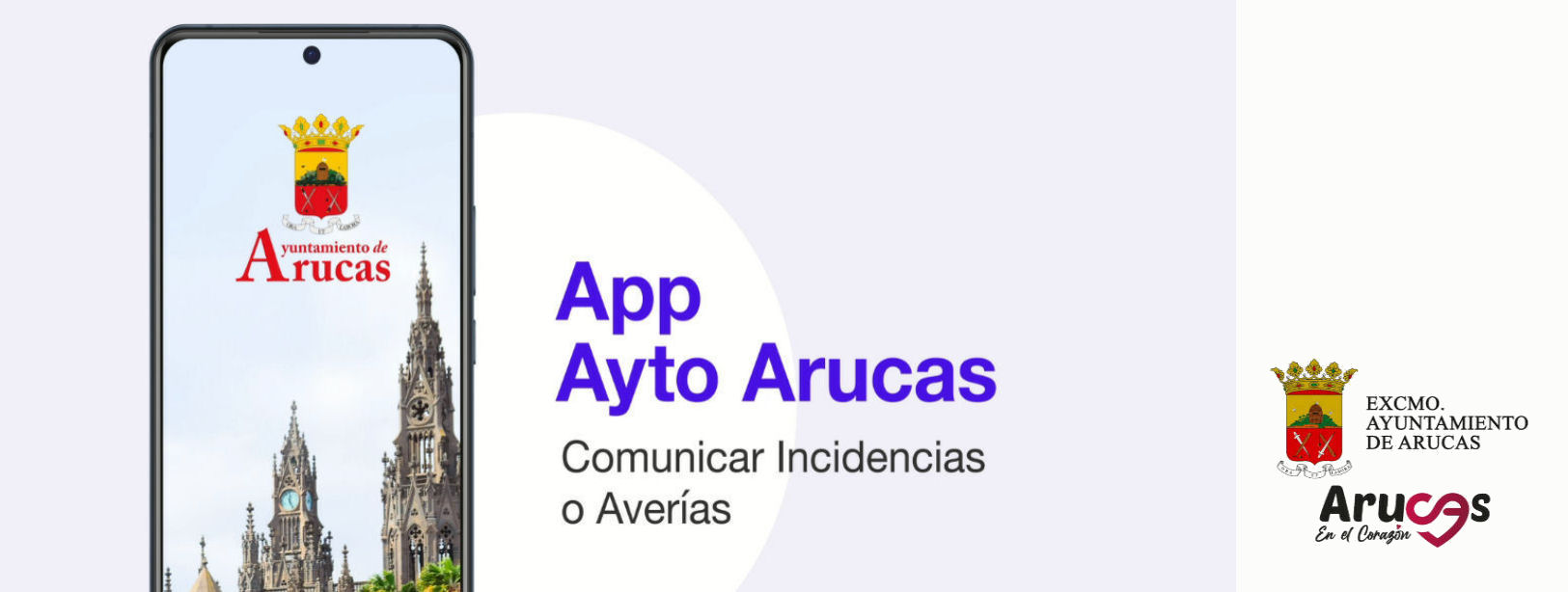 COMUNICACIÓN DE INCIDENCIAS O AVERÍAS CON LA APP ARUCAS