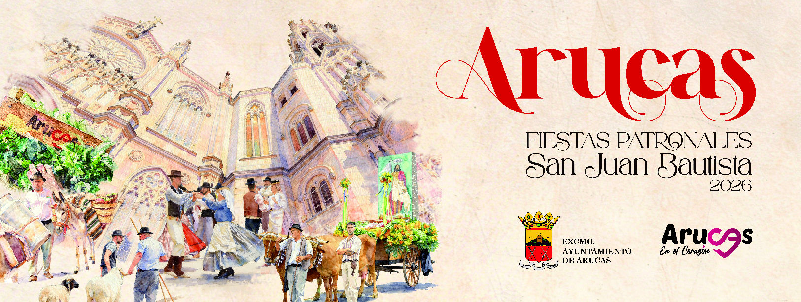 FIESTAS PATRONALES DE SAN JUAN BAUTISTA DE ARUCAS 2026 
